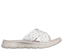 GO WALK Flex Sandal - Cozy Fit Blossom — WHITE / PINK 1