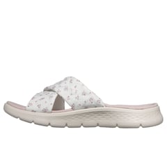 GO WALK Flex Sandal - Cozy Fit Blossom — WHITE / PINK 6