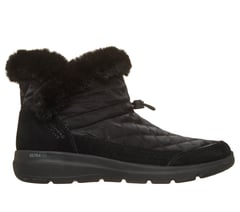 Skechers Slip-ins: Glacial Ultra - Cozy Fit Shimmer — BLACK 1