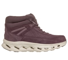 Skechers Slip-ins Waterproof: GO WALK Glide-Step 2.0 Boot - Cozy Fit Ascension — PLUM 1