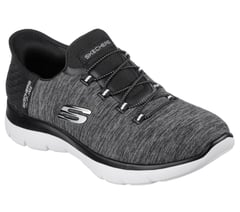 Skechers Slip-ins: Summits - Dazzling Haze — BLACK / WHITE 5