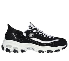 Skechers Slip-ins: D'Lites - New Classic — BLACK / WHITE 1