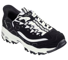 Skechers Slip-ins: D'Lites - New Classic — BLACK / WHITE 4