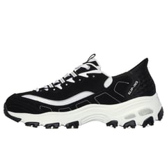 Skechers Slip-ins: D'Lites - New Classic — BLACK / WHITE 5