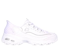 Skechers Slip-ins: D'Lites — WHITE / SILVER 1