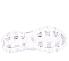 Skechers Slip-ins: D'Lites — WHITE / SILVER 3