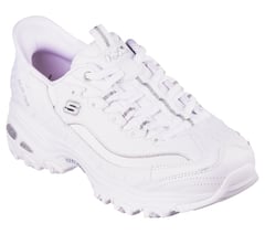 Skechers Slip-ins: D'Lites — WHITE / SILVER 4