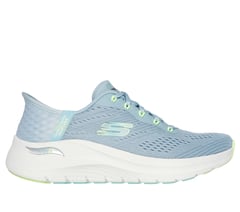 Skechers Slip-ins: Arch Fit 2.0 - Easy Chic — BLUE / LIME 1