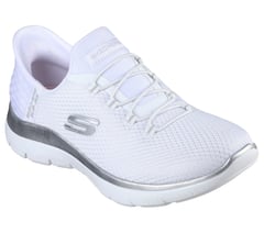 Skechers Slip-ins: Summits - Diamond Dream — WHITE / SILVER 4