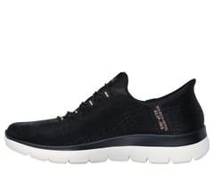 Skechers Slip-ins: Summits - Classy Night — BLACK / ROSE GOLD 5