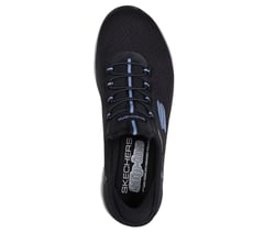 Skechers Slip-ins Waterproof: Summits - Best Choice — BLACK / LIGHT BLUE 2