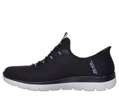 Skechers Slip-ins Waterproof: Summits - Best Choice — BLACK / LIGHT BLUE 5