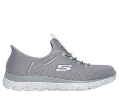 Skechers Slip-ins Waterproof: Summits - Best Choice — GRAY / AQUA 1