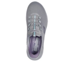 Skechers Slip-ins Waterproof: Summits - Best Choice — GRAY / AQUA 2