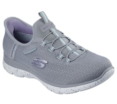 Skechers Slip-ins Waterproof: Summits - Best Choice — GRAY / AQUA 4