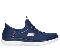 Skechers Slip-ins Waterproof: Summits - Best Choice — NAVY / CORAL 1