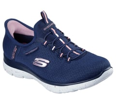 Skechers Slip-ins Waterproof: Summits - Best Choice — NAVY / CORAL 4