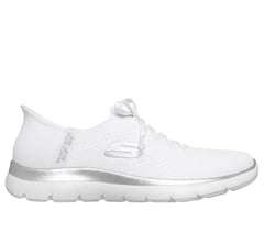 Skechers Slip-ins: Summits - Night Chic — WHITE / SILVER 1