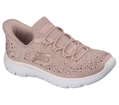Skechers Slip-ins: Summits - Brilliant Shine — LIGHT MAUVE 4