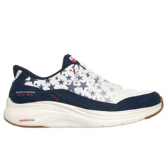 Skechers Slip-ins: Contour Foam - Cozy Fit Star Spangled — WHITE / NAVY 1