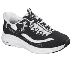 Skechers Slip-ins: Contour Foam - Cozy Fit Sweet Nostalgia — BLACK / WHITE 4