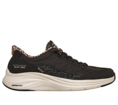 Skechers Slip-ins: Contour Foam - Cozy Fit Leopard Dream — BLACK 1
