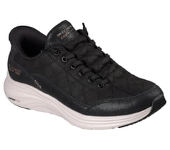 Skechers Slip-ins: Contour Foam - Cozy Fit Natural Ease — BLACK / ROSE GOLD 4