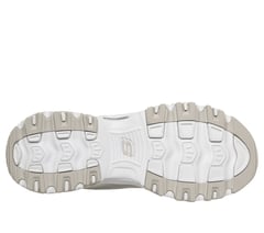Skechers Slip-ins: D'Lites - Smooth Nostalgia — WHITE / SILVER 3