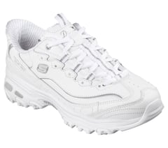 Skechers Slip-ins: D'Lites - Winning Choice — WHITE / SILVER 4