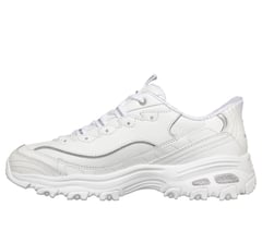 Skechers Slip-ins: D'Lites - Winning Choice — WHITE / SILVER 5