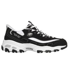 Skechers Slip-ins: D'Lites - Fan Girl — BLACK / WHITE 1