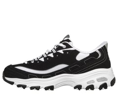 Skechers Slip-ins: D'Lites - Fan Girl — BLACK / WHITE 5