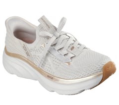 Skechers Slip-ins Relaxed Fit: D'Lux Vapor - Evening Glowing — NATURAL / GOLD 4