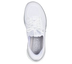Skechers Slip-ins Relaxed Fit: D'Lux Vapor - Evening Glowing — WHITE / SILVER 2