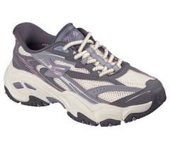 Skechers Slip-ins: D'Lites 6.0 — NATURAL / PURPLE 4