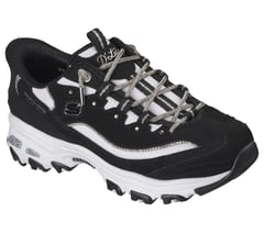 Skechers Slip-ins: D'Lites - Show Time — BLACK / WHITE 4