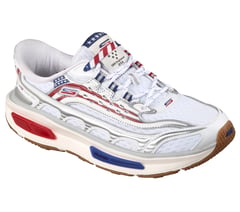 Skechers Slip-ins: Arch Fit D'Lites 330 - Star Line — WHITE / NAVY 5