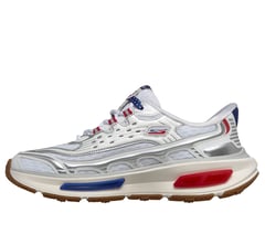 Skechers Slip-ins: Arch Fit D'Lites 330 - Star Line — WHITE / NAVY 6