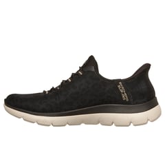 Skechers Slip-ins: Arch Fit Summits - Luxe Leopard — BLACK / GOLD 5