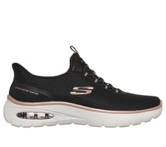 Skechers Slip-ins: Skech-Air Summits - Soft Radiance — BLACK / ROSE GOLD 1