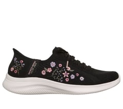 Skechers Slip-ins: Ultra Flex 4.0 - Sweet Petals — BLACK 1