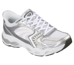 Skechers Slip-ins: Skech-Gel - Retro Pulse — WHT / BLACK / SILVER 4