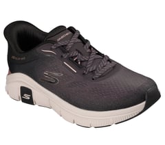 Skechers Slip-ins Relaxed Fit: Flex - Subtle Glow — BLACK / ROSE GOLD 4