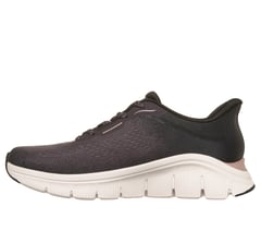 Skechers Slip-ins Relaxed Fit: Flex - Subtle Glow — BLACK / ROSE GOLD 5