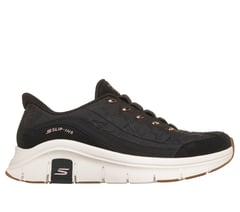 Skechers Slip-ins Relaxed Fit: Flex - Cozy Fit Luxe Legacy — BLACK / ROSE GOLD 1