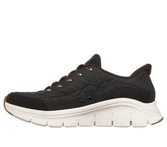 Skechers Slip-ins Relaxed Fit: Flex - Cozy Fit Luxe Legacy — BLACK / ROSE GOLD 5