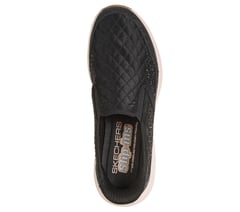 Skechers Slip-ins: Contour Foam - Cozy Fit Glowing Gem — BLACK / ROSE GOLD 2