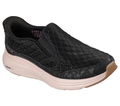 Skechers Slip-ins: Contour Foam - Cozy Fit Glowing Gem — BLACK / ROSE GOLD 4