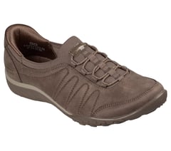 Skechers Slip-ins Relaxed Fit: Breathe-Easy - Authentic Charm — DARK TAUPE 4