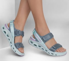 Glide-Step Altus Sandal - Sleek Motion — SILVER / AQUA 2